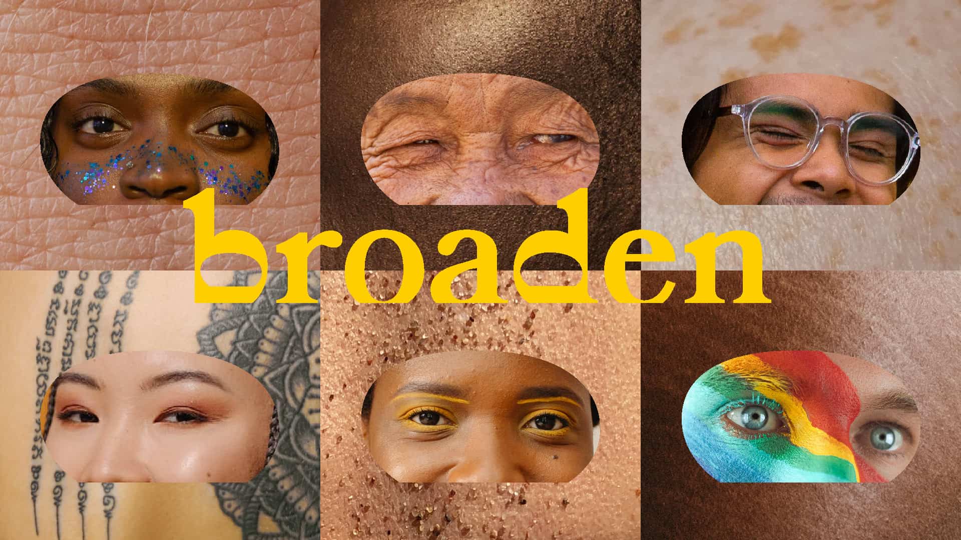 image of many multicultural faces for the project titled broaden